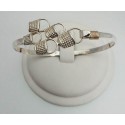 RABASK54MBSS Half Basket Cluster Bangle